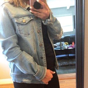 Distressed Jean jacket